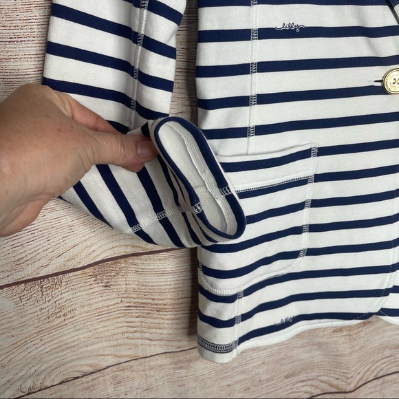 Lilly Pulitzer Striped Single Button Lightweight casual Jacket - Picture 5 of 9